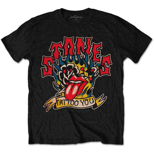 The Rolling Stones - Tattoo You Blue Flames (T-Shirt) - Joco Records