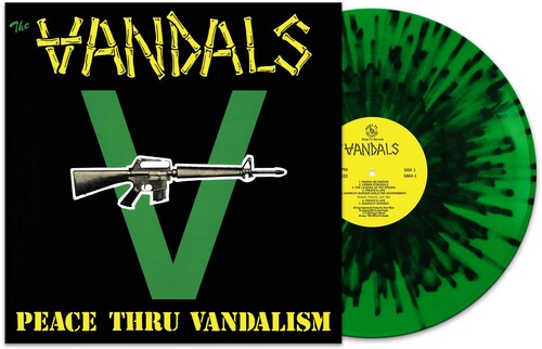 The Vandals - Peace Thru Vandalism - Green/ black Splatter