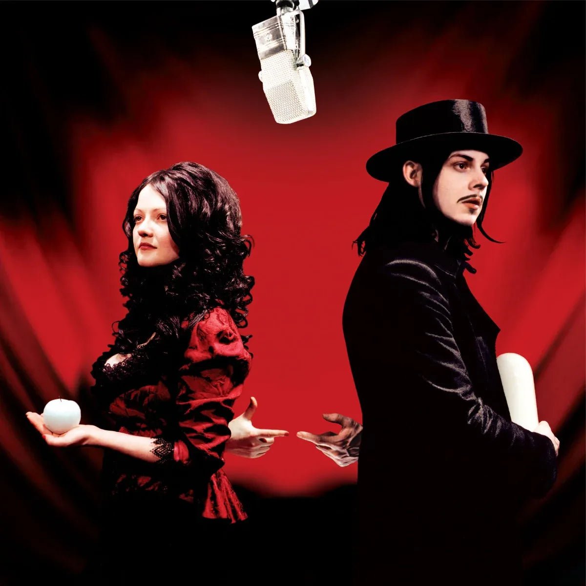 The White Stripes - Get Behind Me Satan (20th Anniversary, Limited Edition, Red & Clear & Black) (2 LP) - Joco Records