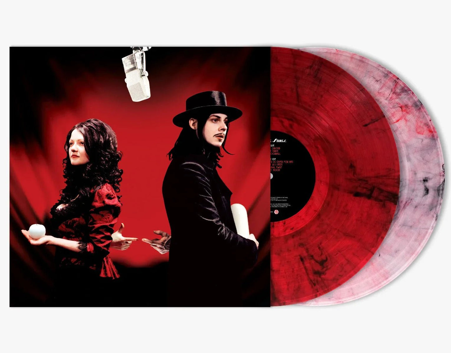 The White Stripes - Get Behind Me Satan (20th Anniversary, Limited Edition, Red & Clear & Black) (2 LP) - Joco Records