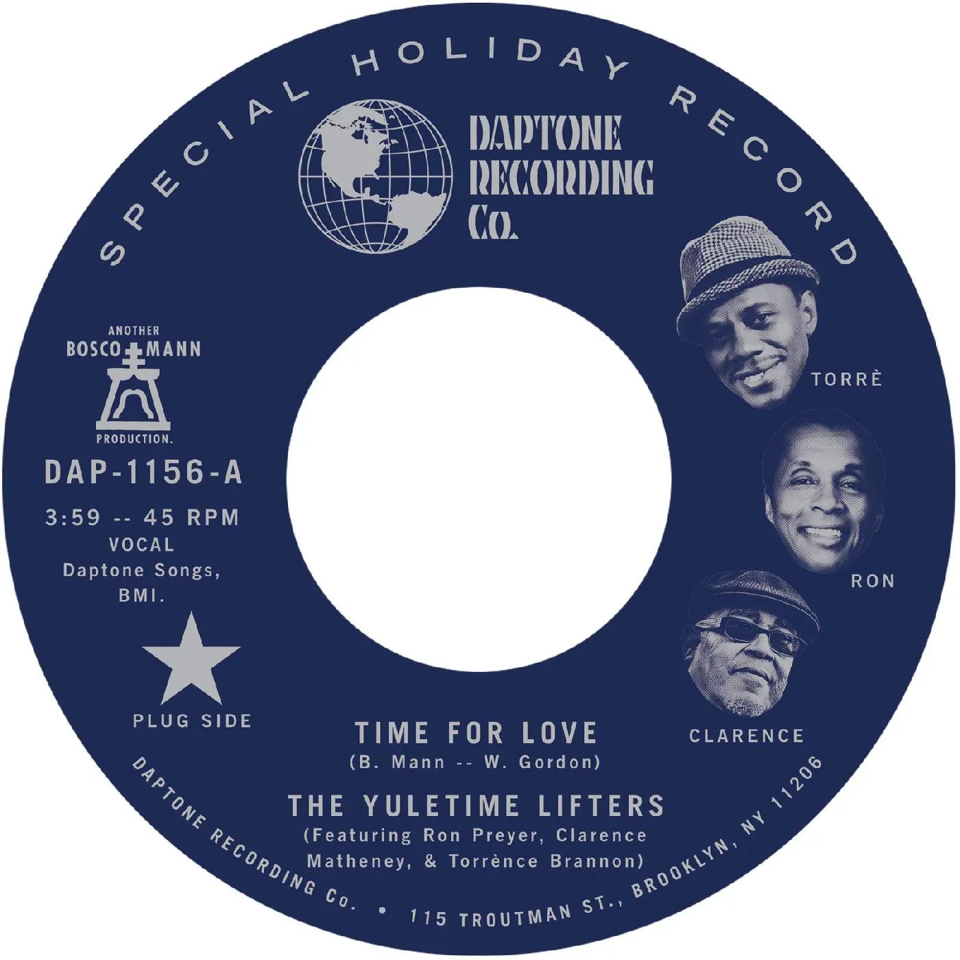 The Yuletime Lifters - Time For Love B/W Time For Love (Instrumental) (7-Inch Single) - Joco Records
