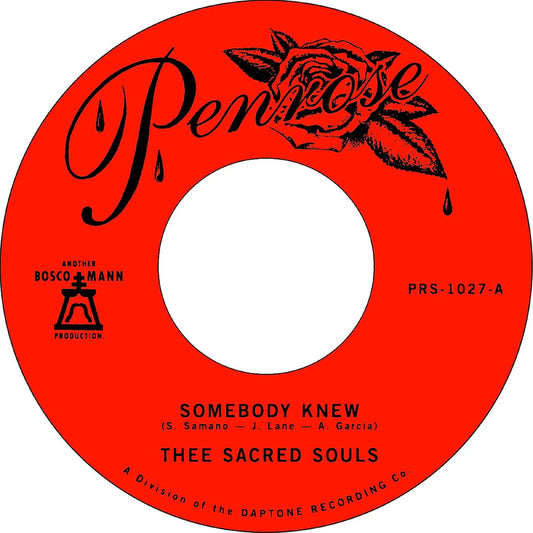 Thee Sacred Souls - Somebody Knew B/W We Don'T Have To Be Alone (7-Inch Single) - Joco Records