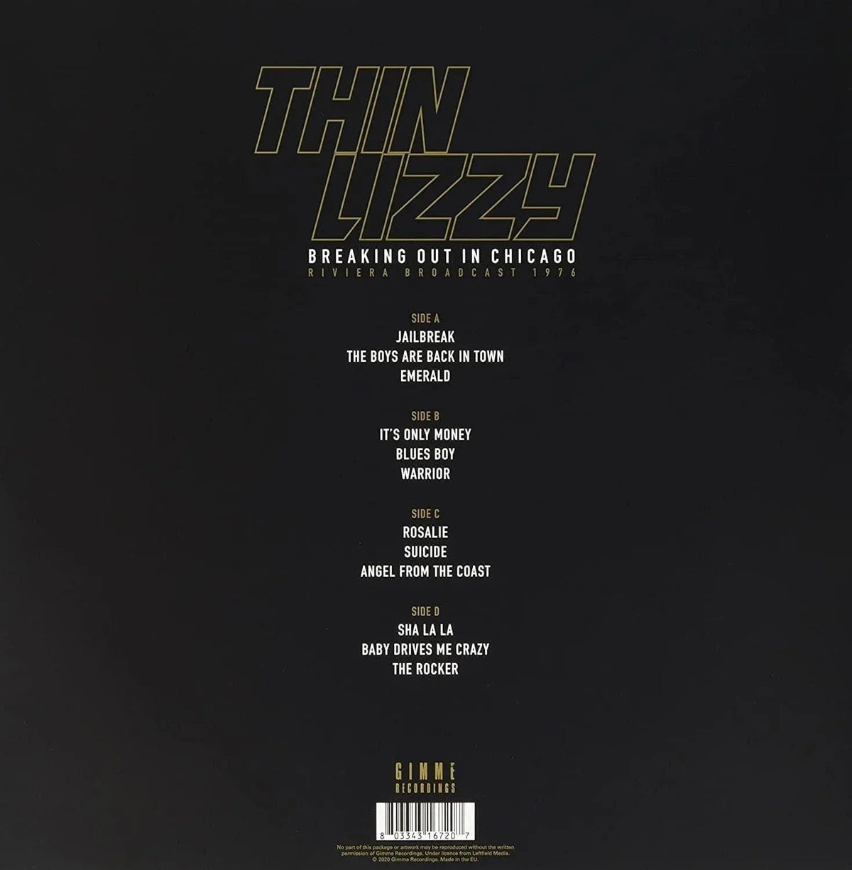 Thin Lizzy - Breaking Out In Chicago (Import) (2 LP) - Joco Records