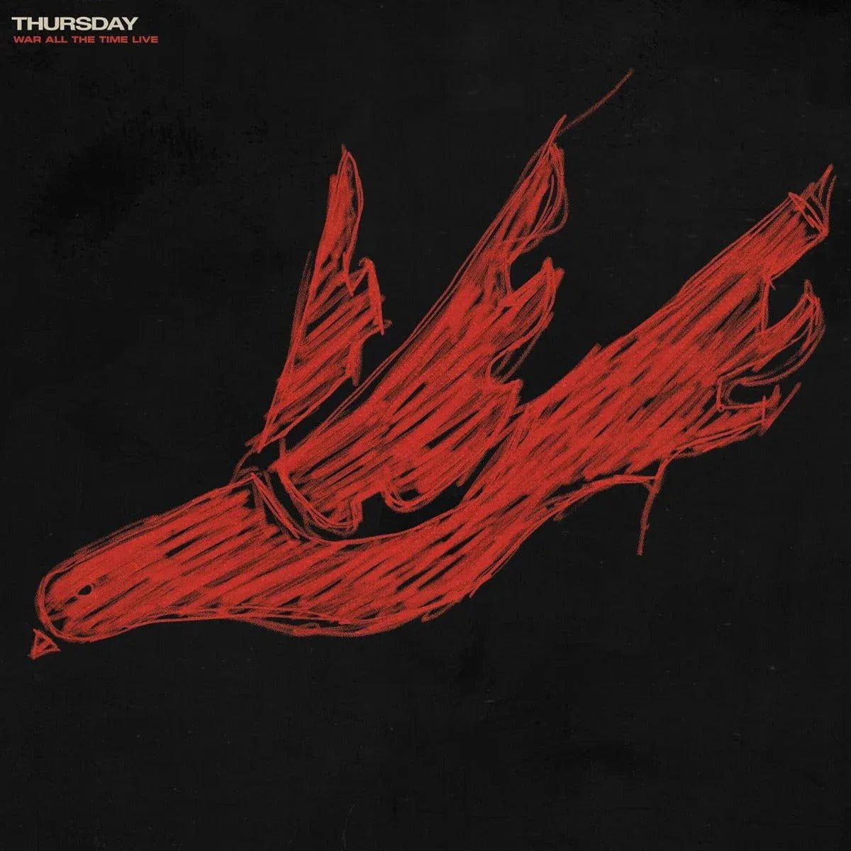 Thursday - War All The Time (Live) (20th Anniversary Edition, Opaque Red in Clear Vinyl) (2 LP) - Joco Records