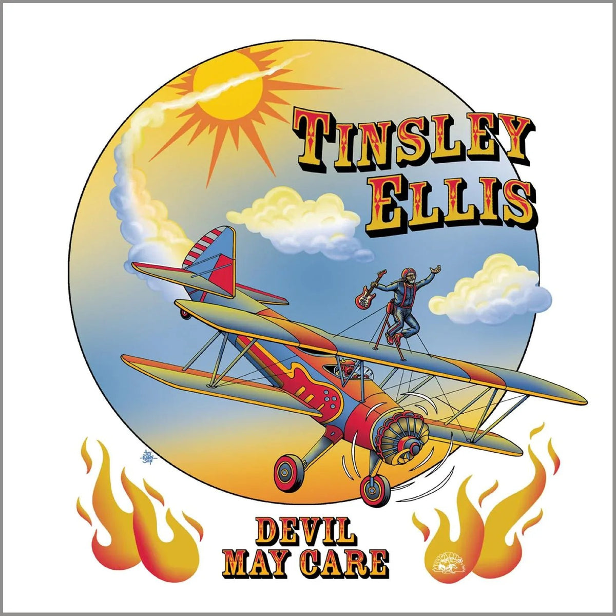 Tinsley Ellis - Devil May Care (Limited Edition, Translucent Red Vinyl) (LP) - Joco Records