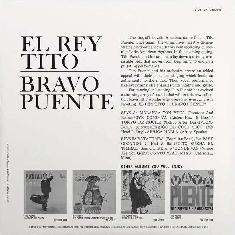 Tito Puente - El Rey Bravo (LP) - Joco Records