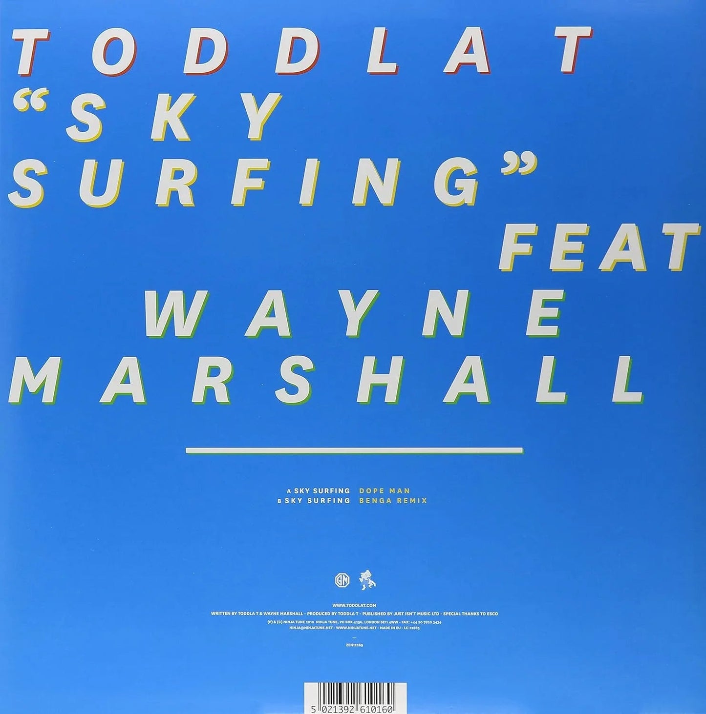Toddla T - Sky Surfing (12-Inch Vinyl Single) (12-Inch Vinyl) - Joco Records