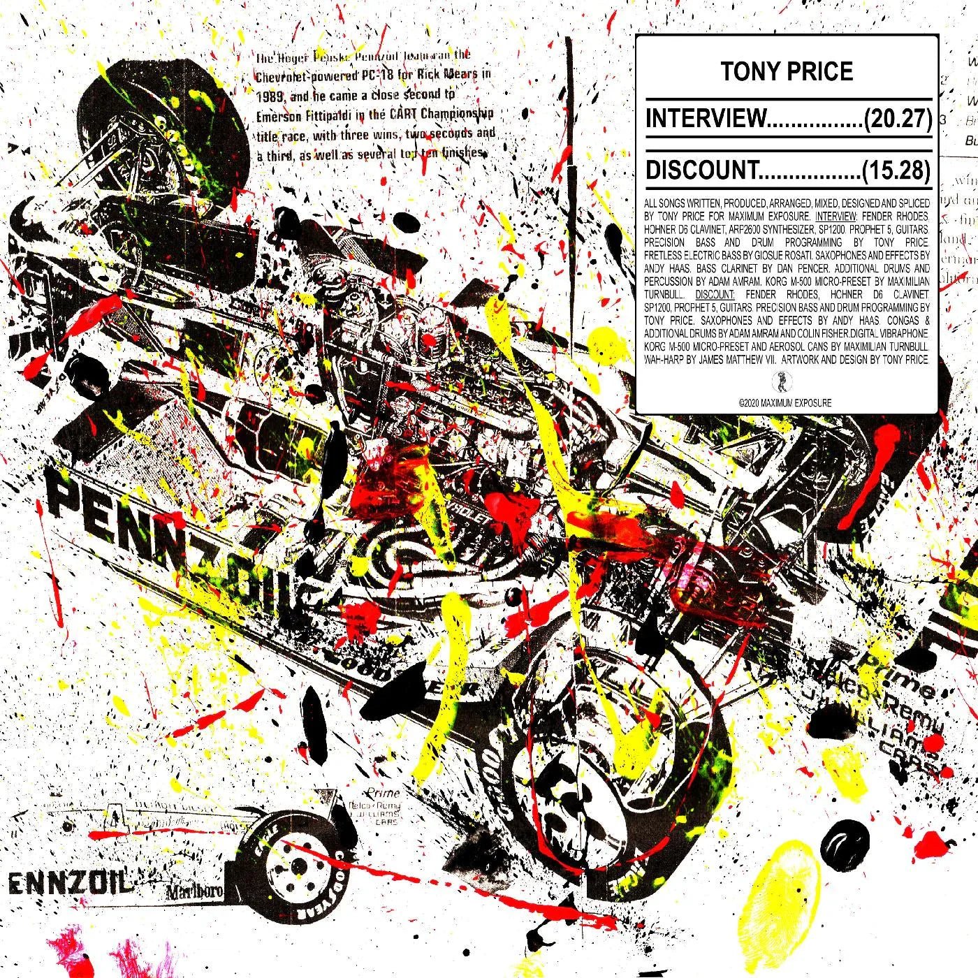 Tony Price - Interview / Discount (LP) - Joco Records