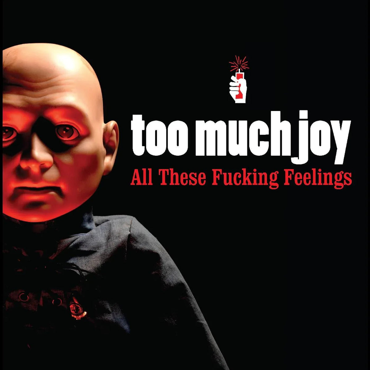 Too Much Joy - All These Fucking Feelings (Clear With Red Splatter Vinyl) (LP) - Joco Records