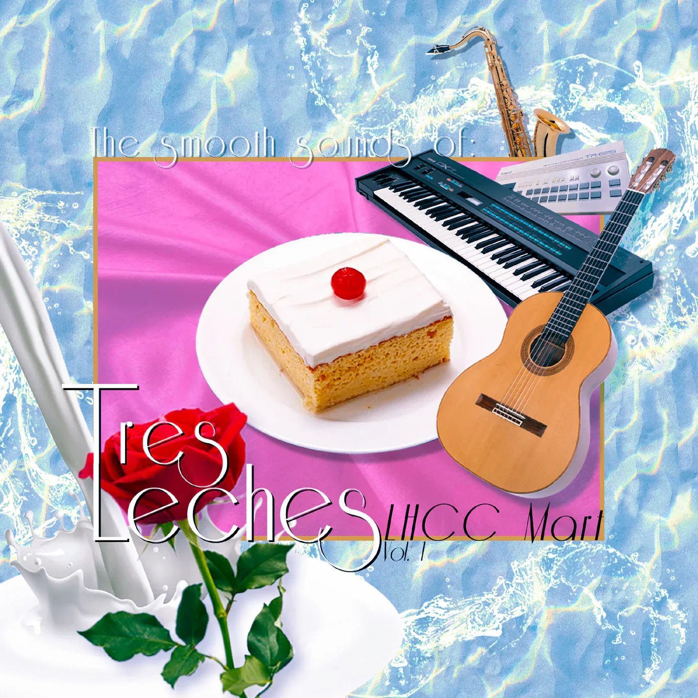 Tres Leches - Lhcc Mart Vol. 1 (Tres Leches Swirl Cream / White Marble Vinyl) The Smooth Sounds Of Tres Leches (LP) - Joco Records