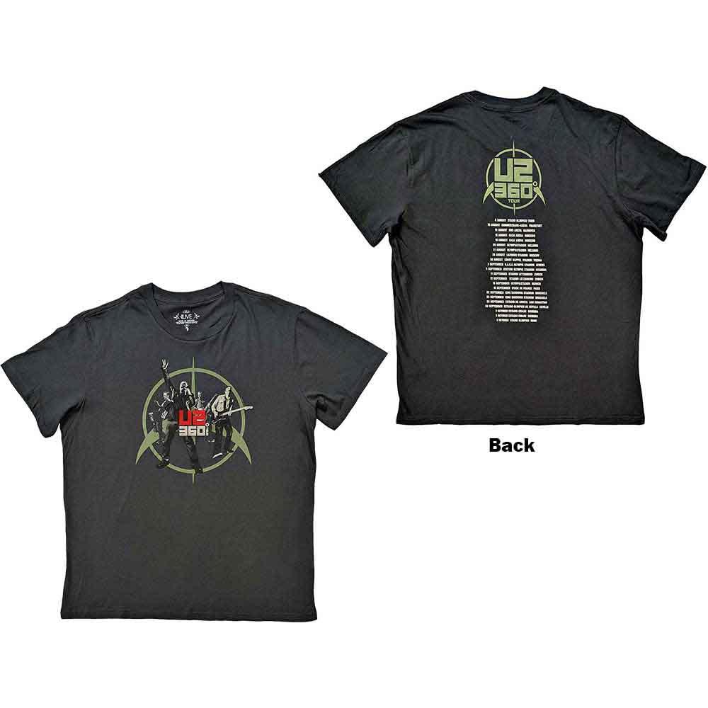 U2 - 360 Degree Tour 2010 Band Photo (T-Shirt) - Joco Records