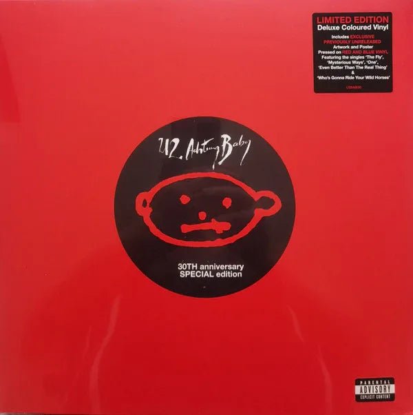 U2 - Achtung Baby (Deluxe Edition, 180 Gram, Red & Blue Vinyl) (2 LP) - Joco Records