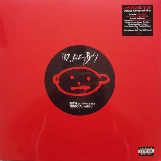 U2 - Achtung Baby (Deluxe Edition, 180 Gram, Red & Blue Vinyl) (2 LP) - Joco Records