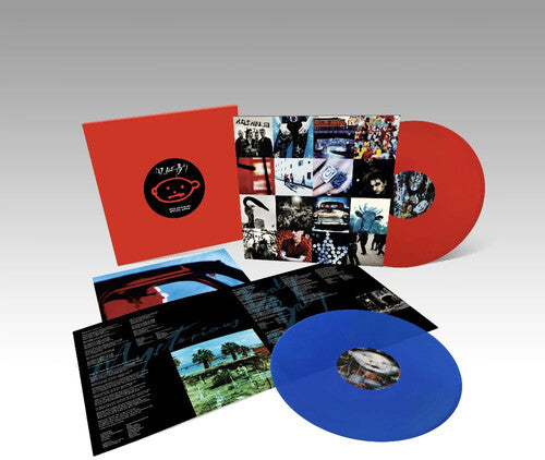 U2 - Achtung Baby (Deluxe Edition, Color Vinyl, Red, Blue, 180 Gram Vinyl) (2 LP) - Joco Records