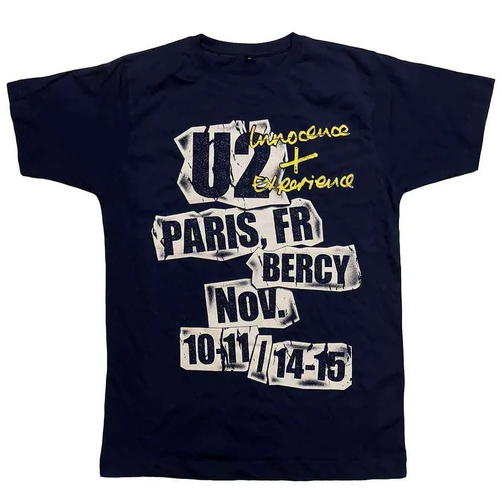 U2 - I+E Paris - 2018 Event (Ex-Tour Tee) (T-Shirt) - Joco Records