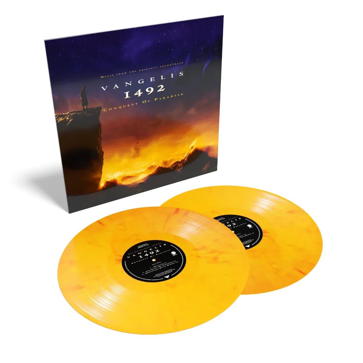 Vangelis - 1492: Conquest Of Paradise (Music From The Original Soundtrack) (Yellow Flame Vinyl) (2 LP) - Joco Records