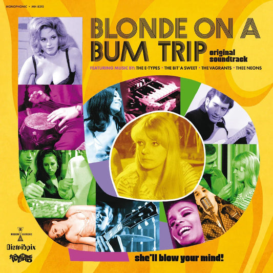 Various Artists - Blonde On A Bum Trip Original Soundtrack (Clear & Orange Swirl Vinyl) (LP) - Joco Records
