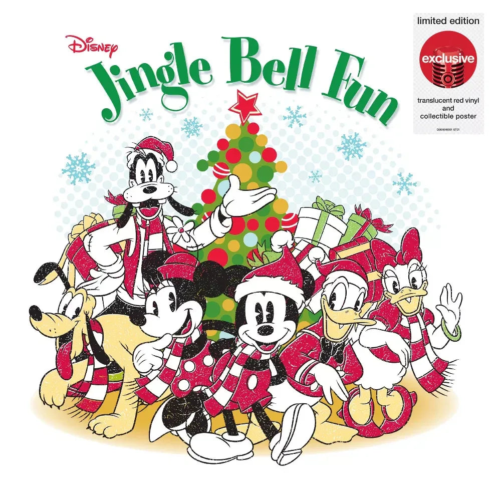 Various Artists - Disney Jingle Bell Fun (Limited Edition, Red Vinyl, Collectible Poster) (LP) - Joco Records