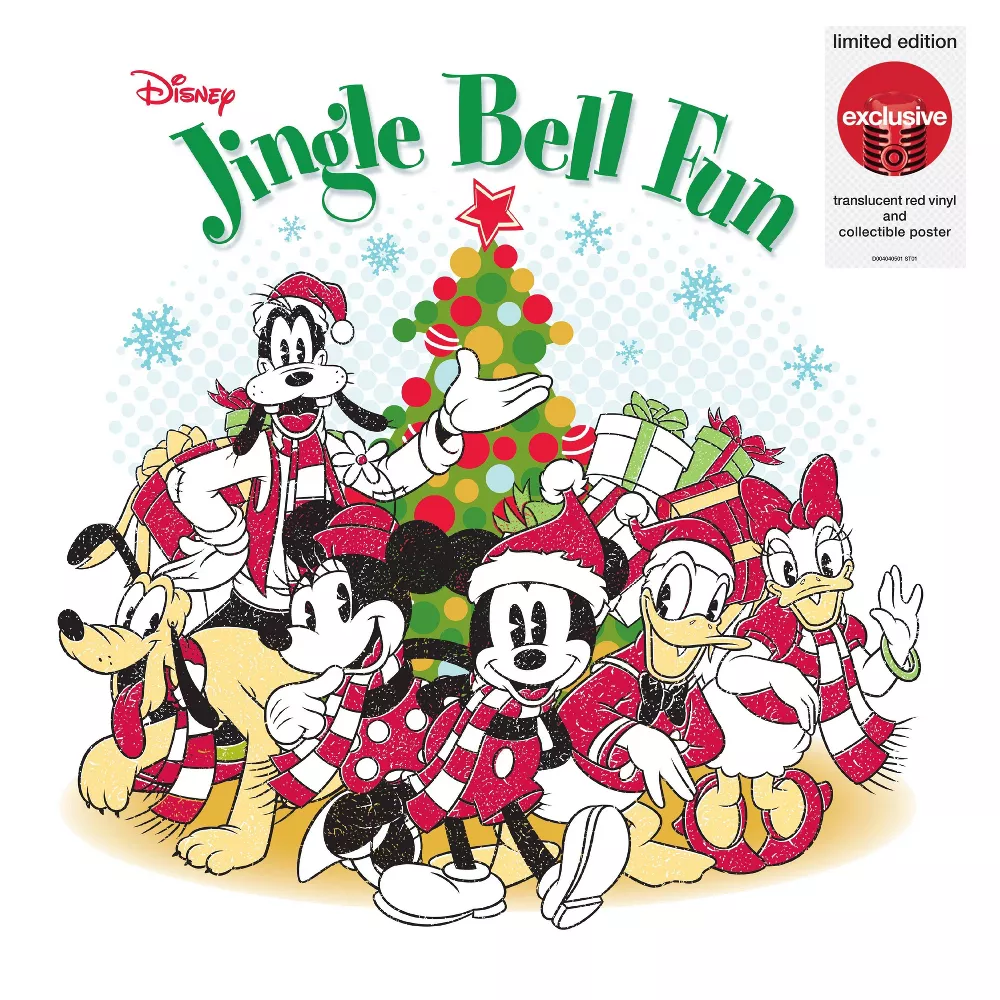 Various Artists - Disney Jingle Bell Fun (Limited Edition, Red Vinyl, Collectible Poster) (LP)