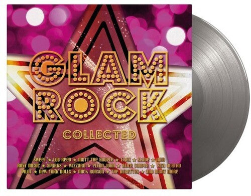 Various Artists - Glam Rock Collected (Limited Edition, 180 Gram Vinyl, Color Vinyl, Silver) (Import) (2 LP) - Joco Records
