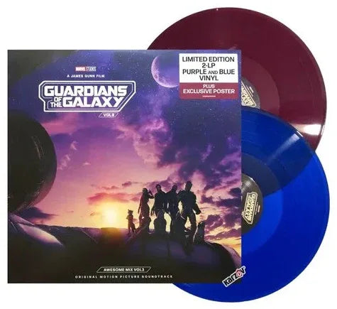 Various Artists - Guardians Of The Galaxy Vol. 3: Awesome Mix Vol. 3 (Limited Edition, Translucent Grape & Cobalt Blue Color Vinyl, Bonus Poster) (2 LP)