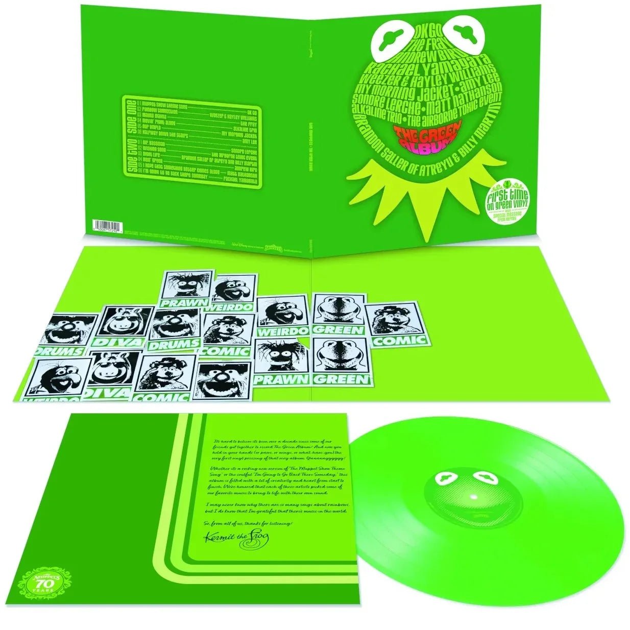 Various Artists - Muppets: The Green Album (Limited Edition, Spring Green Vinyl) (LP) - Joco Records