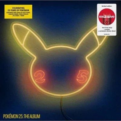 Various Artists - Pokemon 25: The Album (Limited Edition, Two-Tone Vinyl, Poster) (LP) - Joco Records