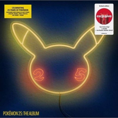 Various Artists - Pokemon 25: The Album (Limited Edition, Two-Tone Vinyl, Poster) - Joco Records