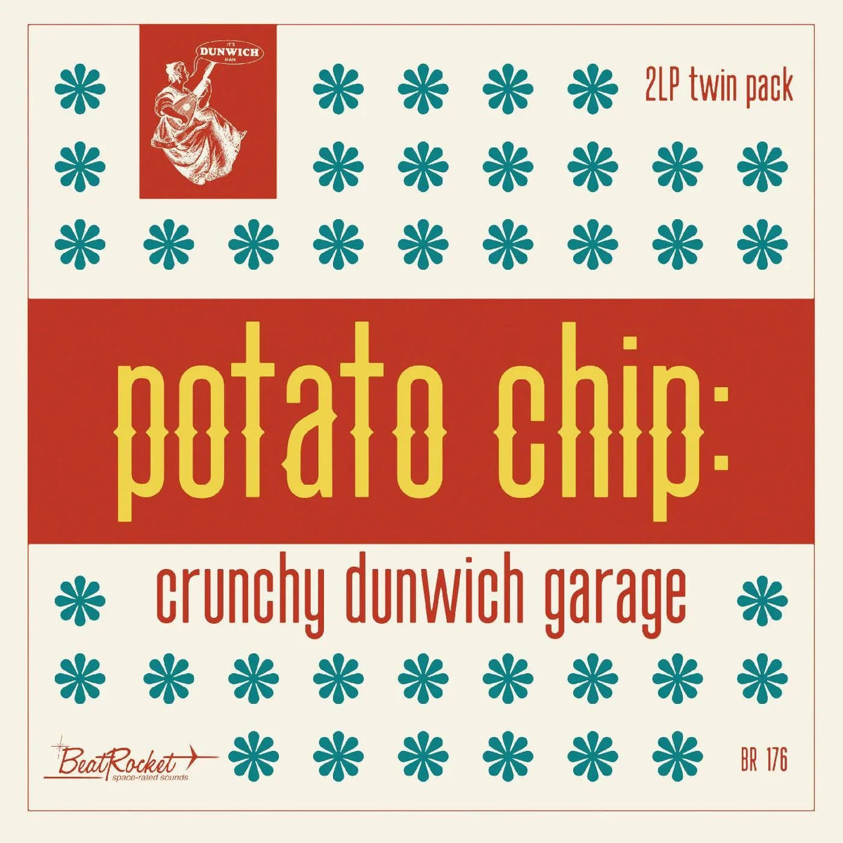 Various Artists - Potato Chip: Crunchy Dunwich Garage (Seaglass Blue Vinyl) (2 LP) - Joco Records