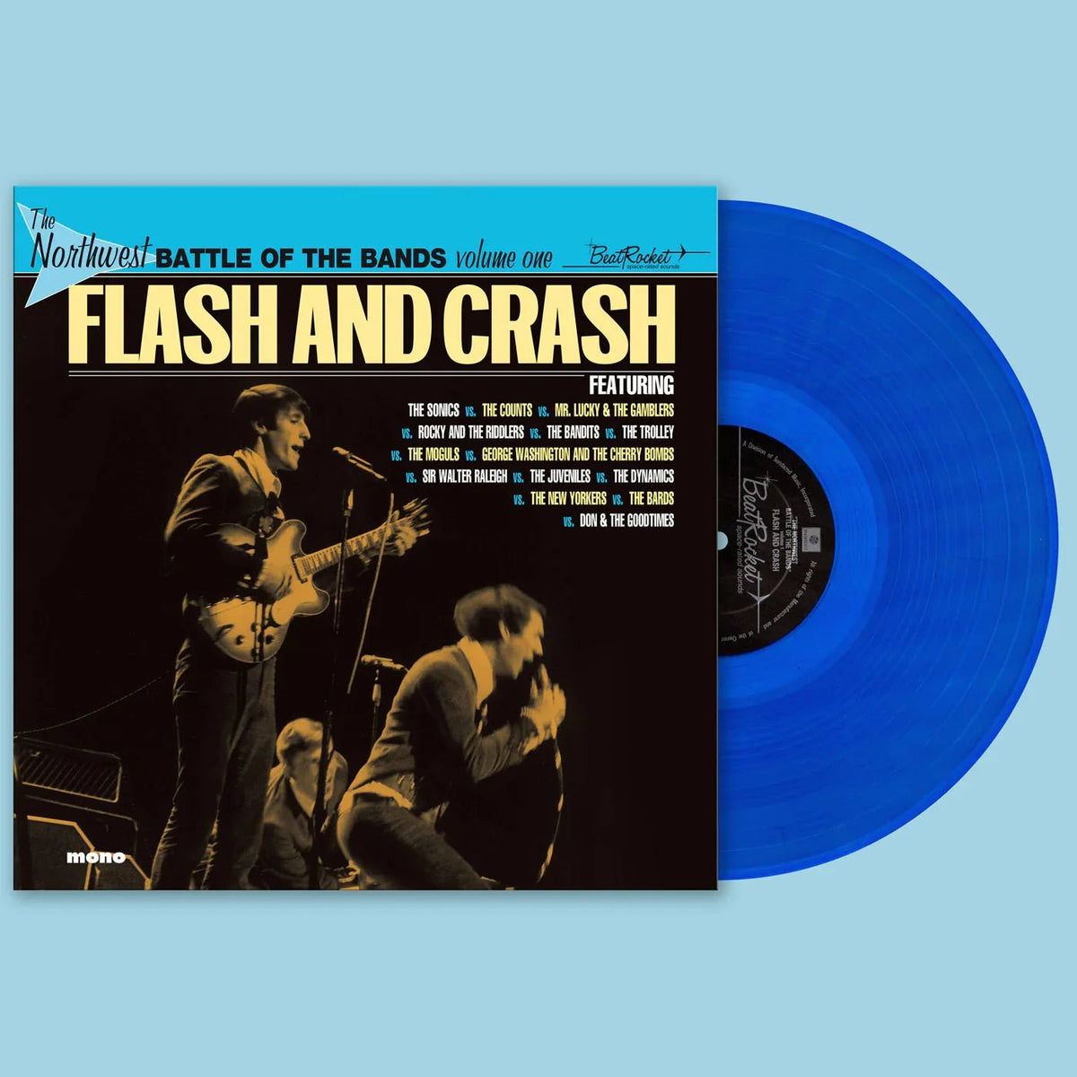 Various Artists - The Northwest Battle Of The Bands Vol. 1: Flash And Crash (Blue Vinyl) (LP) - Joco Records
