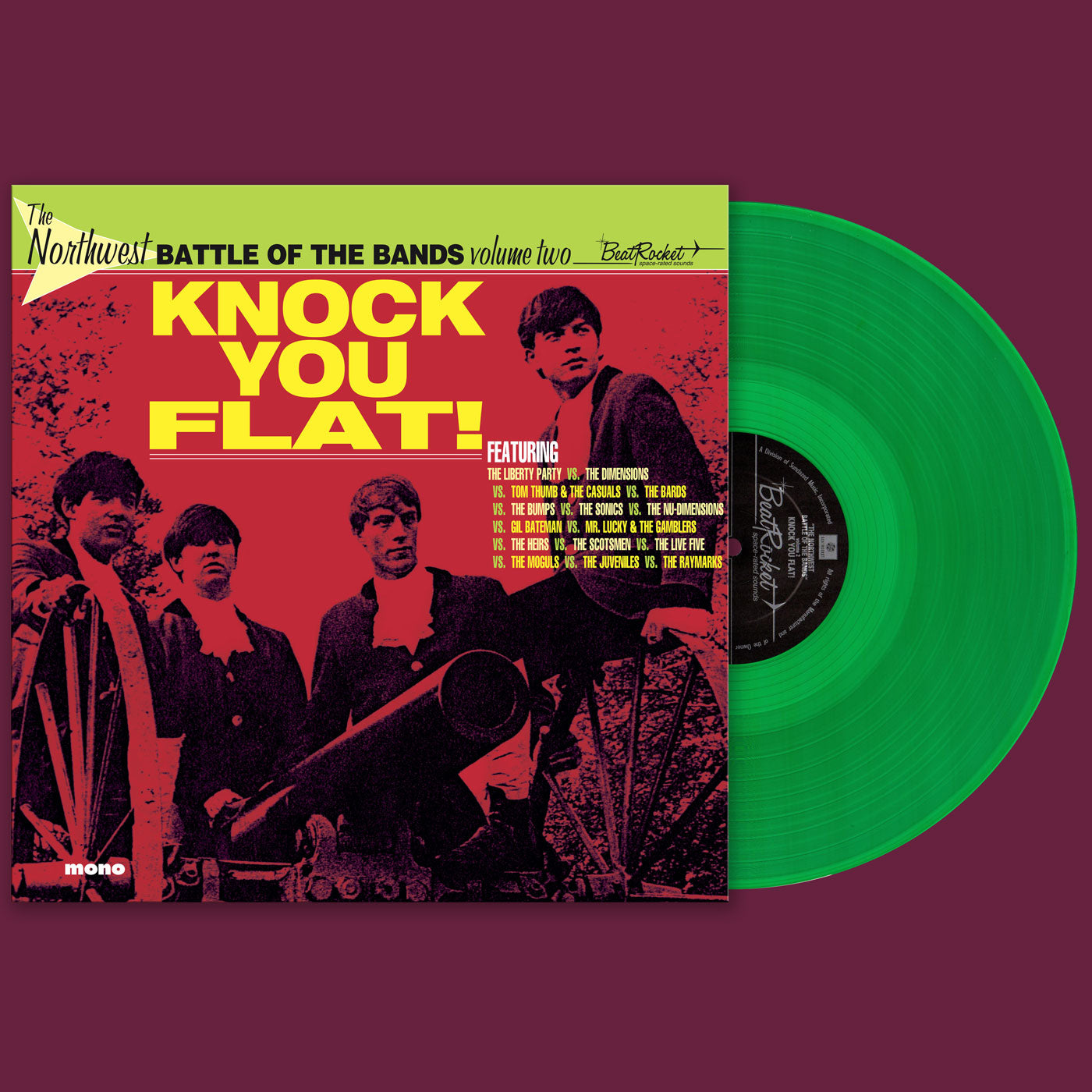 Various Artists - The Northwest Battle Of The Bands Vol. 2: Knock You Flat! (Green Vinyl) - Joco Records