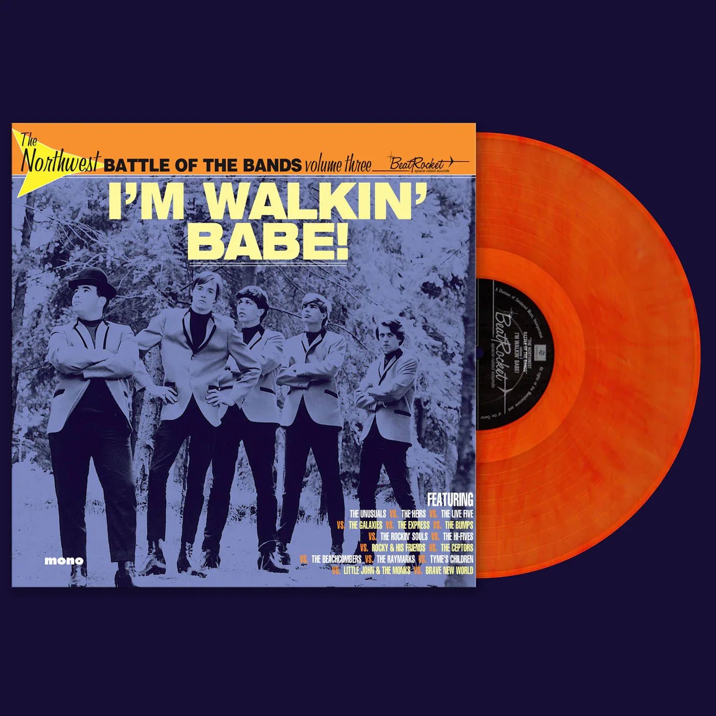 Various Artists - The Northwest Battle Of The Bands Vol. 3: I'm Walkin' Babe! (Orange Vinyl) (LP) - Joco Records
