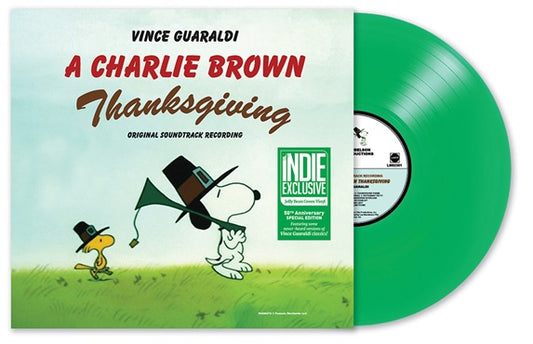 Vince Guaraldi - A Charlie Brown Thanksgiving (Indie Exclusive, Jelly Bean Green Color Vinyl) - Joco Records
