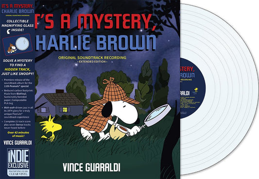 Vince Guaraldi - It's A Mystery, Charlie Brown (Indie Exclusive, Magnifying Glass Clear Vinyl) - Joco Records