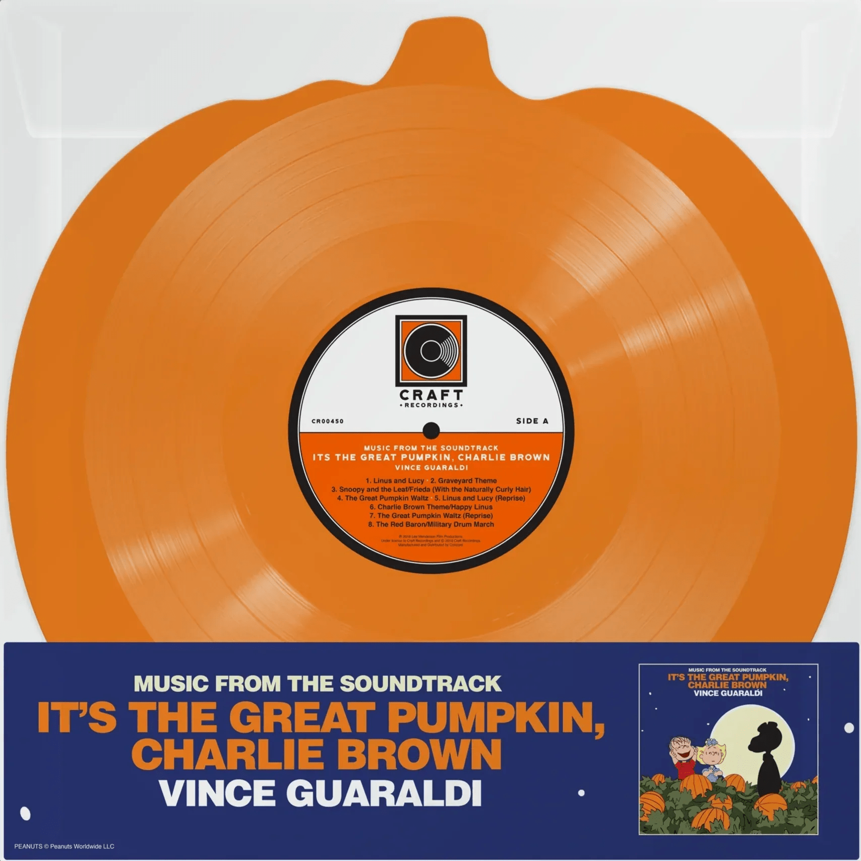 Vince Guaraldi - It's The Great Pumpkin, Charlie Brown (Orange, Pumpkin Shaped Vinyl) (LP) - Joco Records