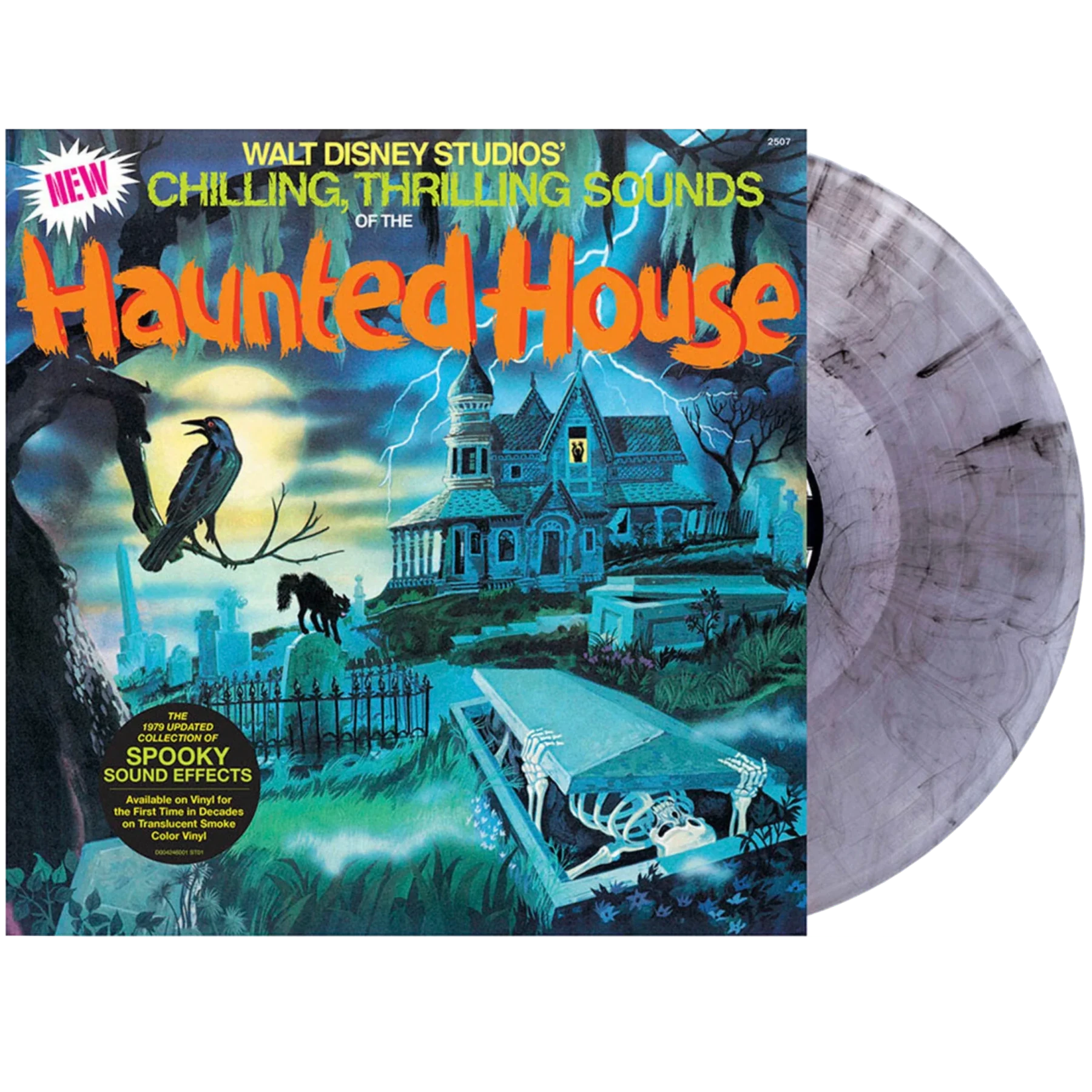 Walt Disney - Chilling, Thrilling Sounds of the Haunted House (Clear Smoke Vinyl) (LP) - Joco Records