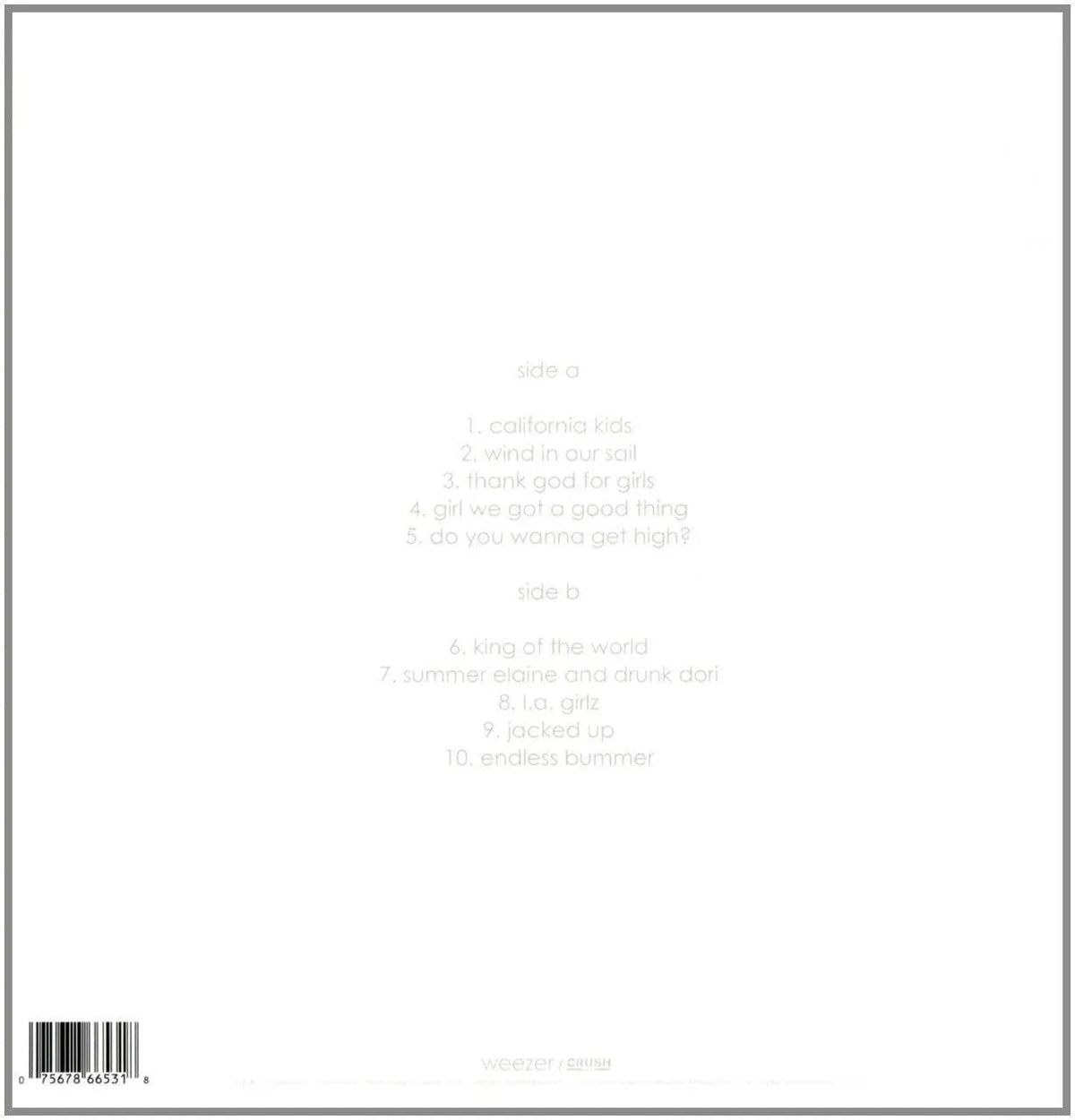 Weezer - Weezer (White Album) (LP) - Joco Records