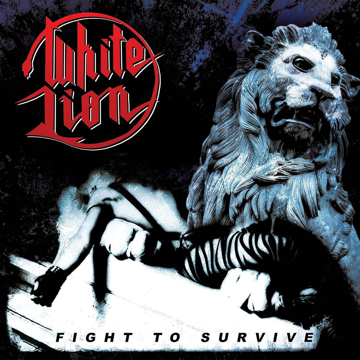 White Lion - Fight To Survive (Limited Edition, White, Black & Red Splatter Vinyl) (LP) - Joco Records