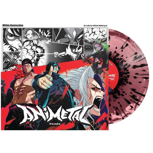 Within Destruction - Animetal (Indie Exclusive, Burgundy, Pink & Black Splatter Vinyl) (LP) - Joco Records