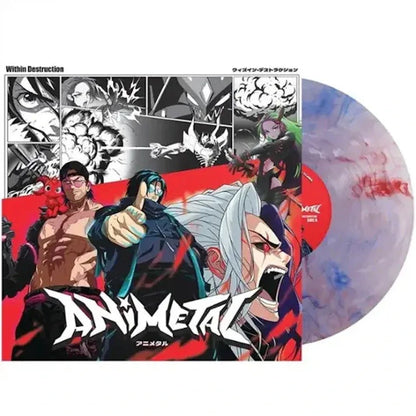 Within Destruction - Animetal (Limited Edition, Clear Red, White & Blue Marble Vinyl) (LP) - Joco Records