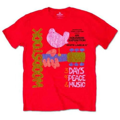 Woodstock - Classic Vintage Poster (T-Shirt) - Joco Records