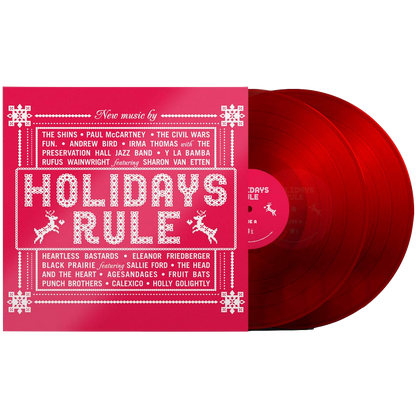 Various Artists - Holidays Rule (Limited Edition, Translucent Red Vinyl) (2 LP)