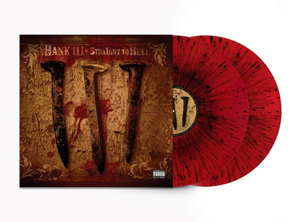 Hank III - Straight To Hell (Limited Edition, Color Vinyl,Blood Splatter Red) (2 LP) - Joco Records
