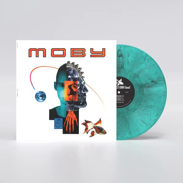 Moby - Moby (Black, White & Blue Marbled Color Vinyl, 140 Gram Vinyl) - Joco Records
