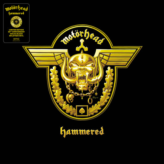 Motörhead - Hammered (20th Anniversary, Limited Edition, Gold & Black Splatter color) (Vinyl) - Joco Records