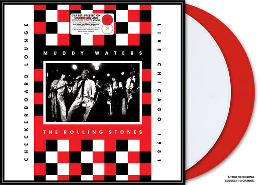 Muddy Waters/Rolling Stones - Live At Checkerboard Lounge Chicago 1981 (Opaque Red LP & Opaque White LP) - Joco Records