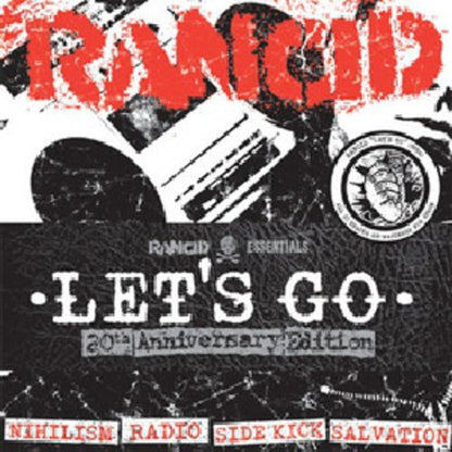 Rancid - Let's Go (Rancid Essentials 5X7 Inch Pack) (7" Single)  (Vinyl) - Joco Records