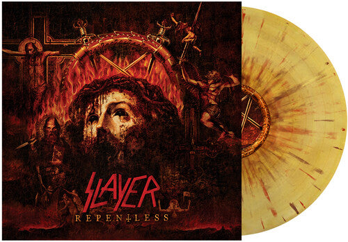 Slayer - Repentless (Indie Exclusive) (Beer & Mustard Swirl w/ Red & Brown Splatter) (Vinyl) - Joco Records