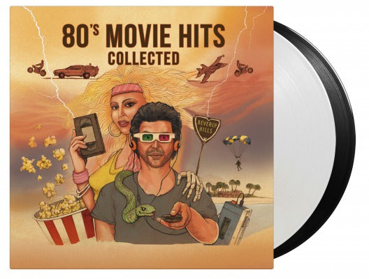 Various Artists - 80's Movie Hits Collected (Limited Edition, 180 Gram Vinyl, Color Vinyl, White, Black) (Import) (2 LP) - Joco Records