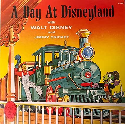 Walt Disney - A Day At Disneyland with Walt Disney and Jiminy Cricket (2 LP) - Joco Records